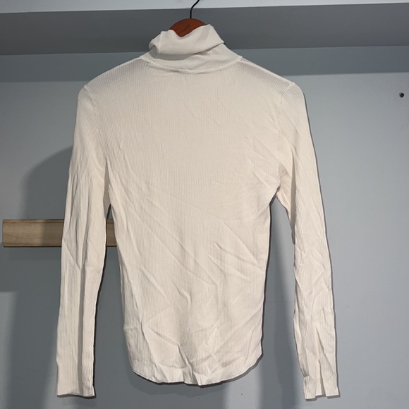 Zara cream‎ beige turtle neck long sleeve top Nwt - Picture 3 of 3